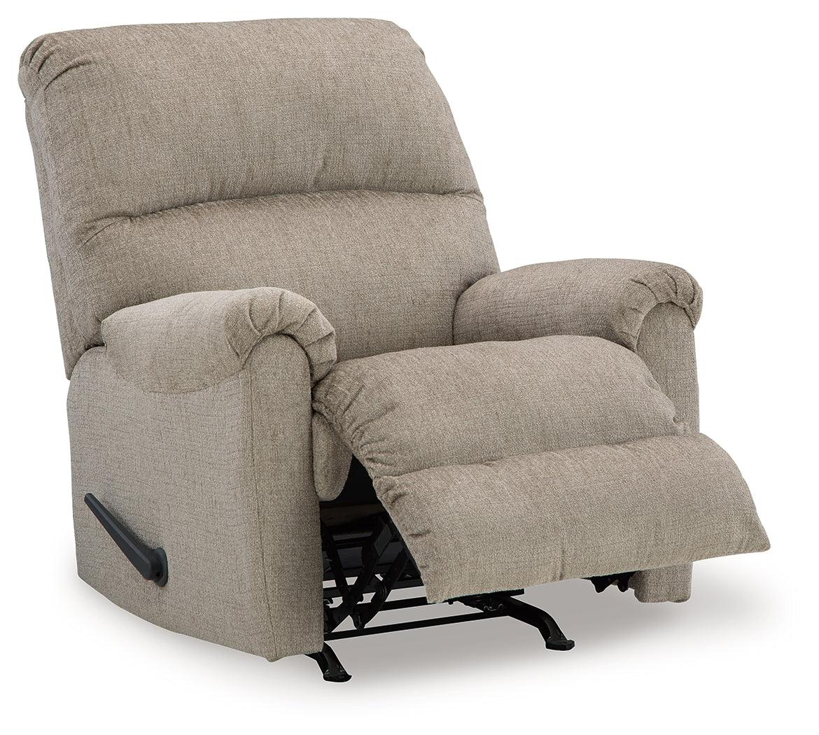 Stonemeade Taupe Recliner by Ashley at Eve Furniture