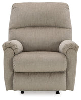 Stonemeade Taupe Recliner by Ashley at Eve Furniture