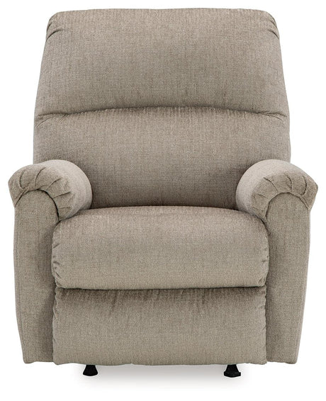 Stonemeade Taupe Recliner by Ashley at Eve Furniture