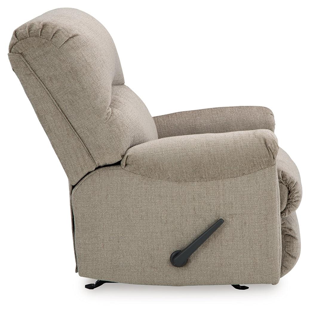 Stonemeade Taupe Recliner by Ashley at Eve Furniture