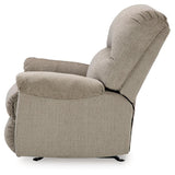Stonemeade Taupe Recliner by Ashley at Eve Furniture