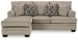 Stonemeade Taupe Sofa Chaise by Ashley at Eve Furniture