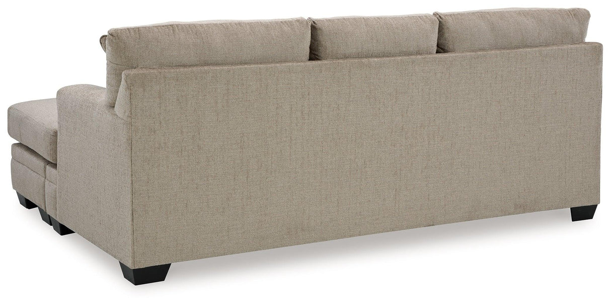 Stonemeade Taupe Sofa Chaise by Ashley at Eve Furniture