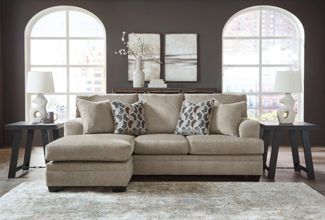 Stonemeade Taupe Sofa Chaise by Ashley at Eve Furniture