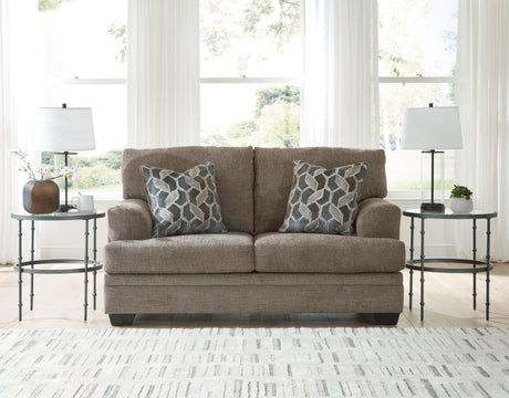 Stonemeade Nutmeg Loveseat by Ashley at Eve Furniture