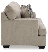 Stonemeade Taupe Loveseat by Ashley at Eve Furniture