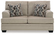 Stonemeade Taupe Loveseat by Ashley at Eve Furniture