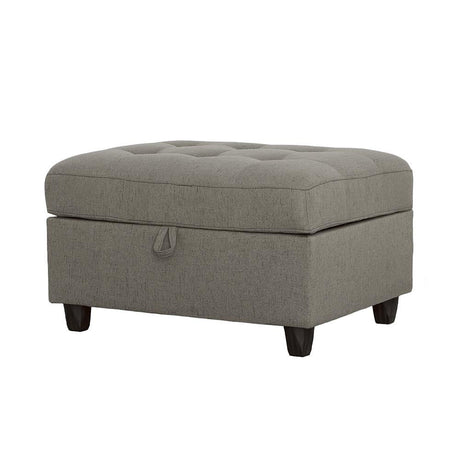 Stonenesse Tufted Storage Ottoman Grey