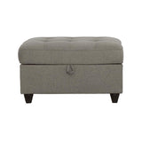 Stonenesse Grey Tufted Storage Ottoman by Coaster at Eve Furniture