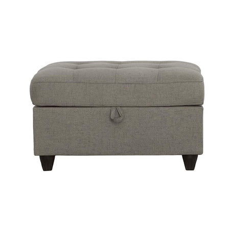 Stonenesse Grey Tufted Storage Ottoman by Coaster at Eve Furniture