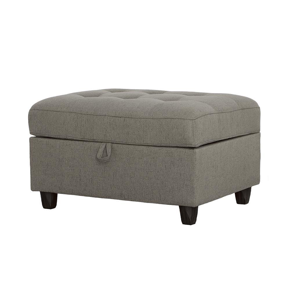 Stonenesse Grey Tufted Storage Ottoman by Coaster at Eve Furniture