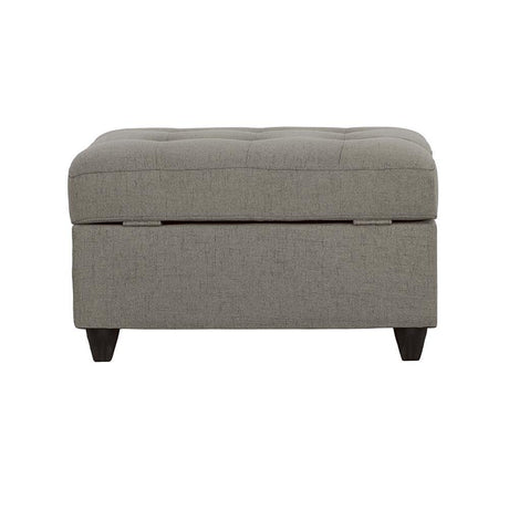 Stonenesse Grey Tufted Storage Ottoman by Coaster at Eve Furniture