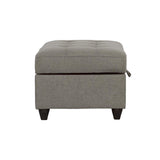 Stonenesse Grey Tufted Storage Ottoman by Coaster at Eve Furniture
