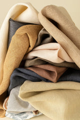 Stonewashed Linen Napkins S/4, Clay, Set of 4 by Mercana at Eve Furniture