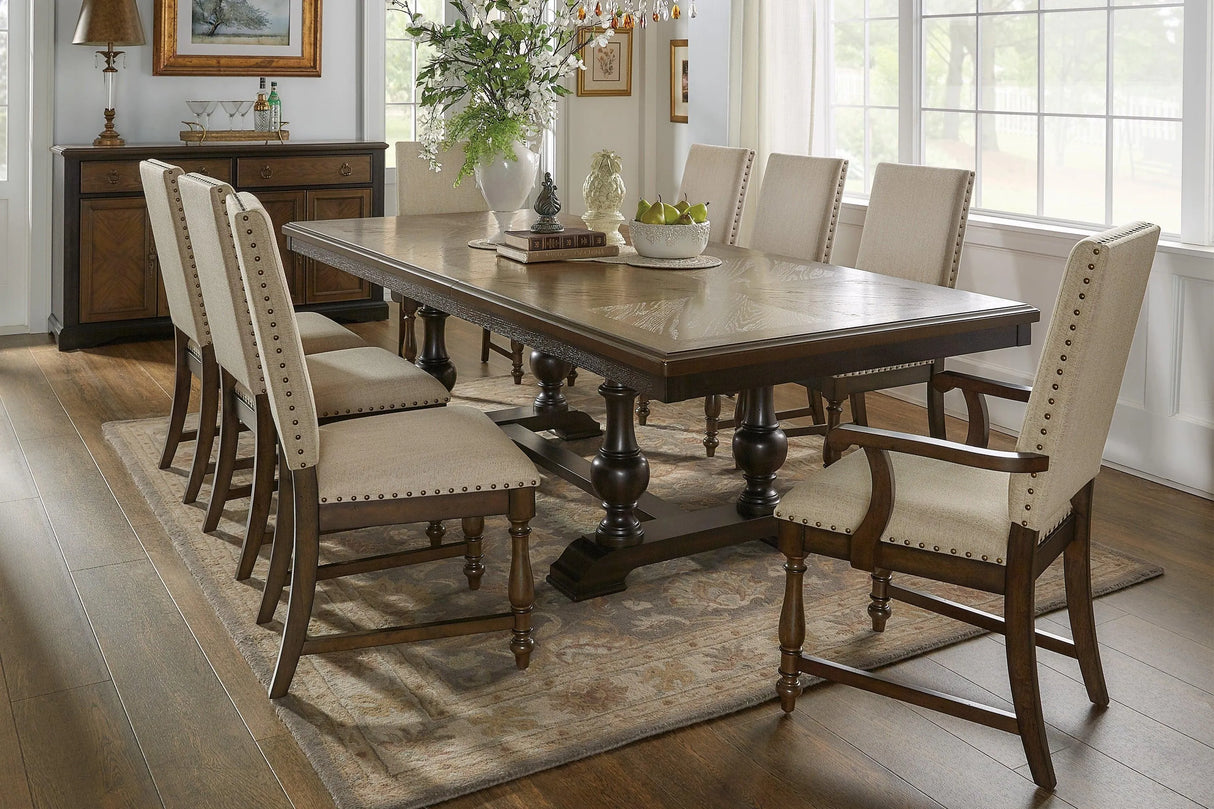 Stonington Brown Arm Chair, Set of 2 by Homelegance at Eve Furniture