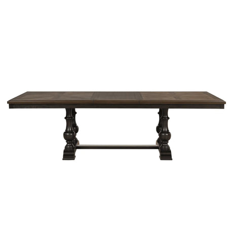 Stonington Brown Extendable Dining Table by Homelegance at Eve Furniture