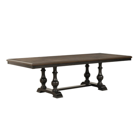 Stonington Brown Extendable Dining Table by Homelegance at Eve Furniture