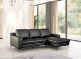 Stordal Black Sectional with Right Chaise by Furniture of America at Eve Furniture