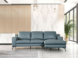 Stordal Blue Sectional with Right Chaise