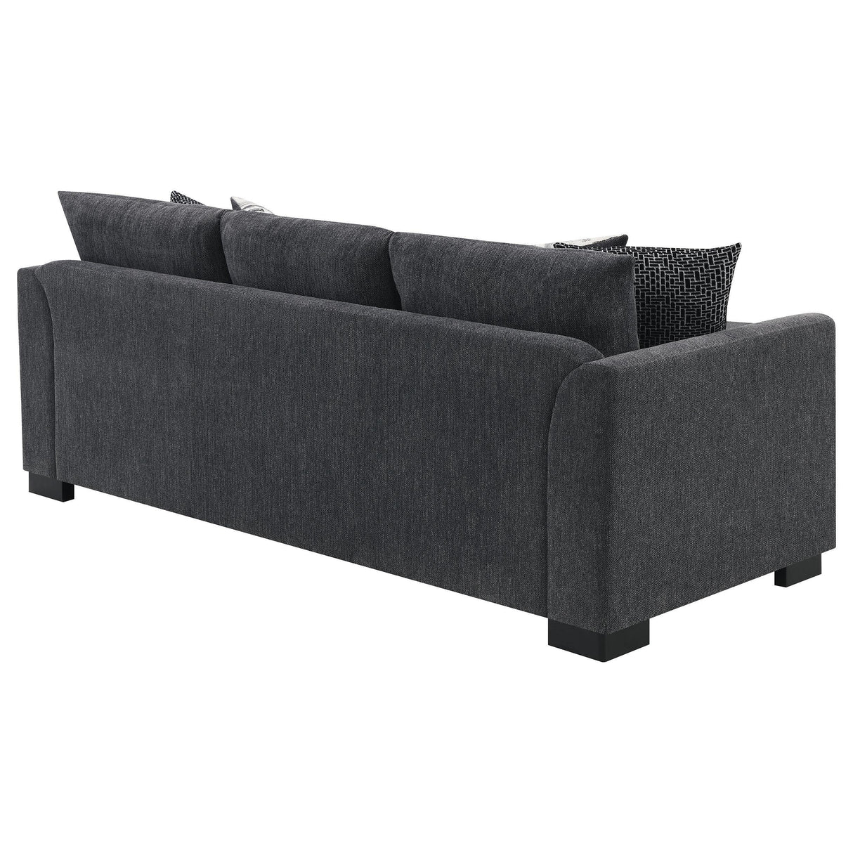 Storey Dark Grey Upholstered Sleeper Sectional Chaise Sofa by Coaster at Eve Furniture