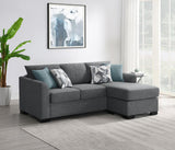 Storey Grey Upholstered Sleeper Sectional Chaise Sofa by Coaster at Eve Furniture