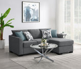 Storey Grey Upholstered Sleeper Sectional Chaise Sofa by Coaster at Eve Furniture