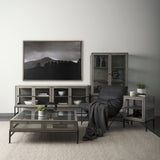 Storm Layers by Nathan Larson a Hand Embelished Textured Framed Art Print Matted under Glass by Mercana at Eve Furniture