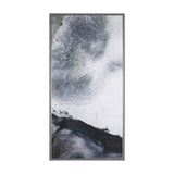 Storm Surge I by Mercana Studio a Hand Embellished Textured Framed Canvas by Mercana at Eve Furniture