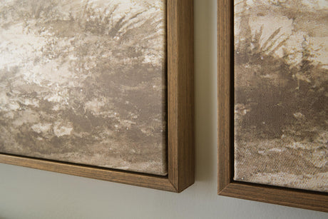 Stormish Beige/Brown Wall Art, Set of 2 by Ashley at Eve Furniture