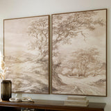 Stormish Beige/Brown Wall Art, Set of 2 by Ashley at Eve Furniture