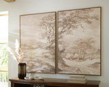 Stormish Beige/Brown Wall Art, Set of 2 by Ashley at Eve Furniture