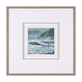 Stormy Coast II by Mercana Studio a Hand Embellished Framed Art Print Matted under Glass by Mercana at Eve Furniture