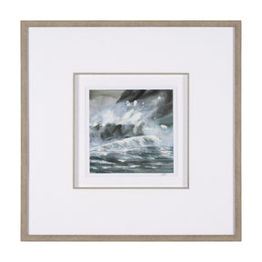 Stormy Coast III by Mercana Studio a Hand Embellished Framed Art Print Matted under Glass by Mercana at Eve Furniture