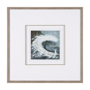 Stormy Coast IV by Mercana Studio a Hand Embellished Framed Art Print Matted under Glass by Mercana at Eve Furniture