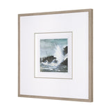 Stormy Coast V by Mercana Studio a Hand Embellished Framed Art Print Matted under Glass by Mercana at Eve Furniture