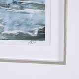 Stormy Coast V by Mercana Studio a Hand Embellished Framed Art Print Matted under Glass by Mercana at Eve Furniture