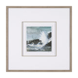 Stormy Coast V by Mercana Studio a Hand Embellished Framed Art Print Matted under Glass by Mercana at Eve Furniture