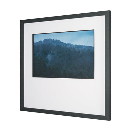 Stormy Mountain by Dimitry Papkov Hand Embelished Textured Framed Art Print Matted under Glass by Mercana at Eve Furniture