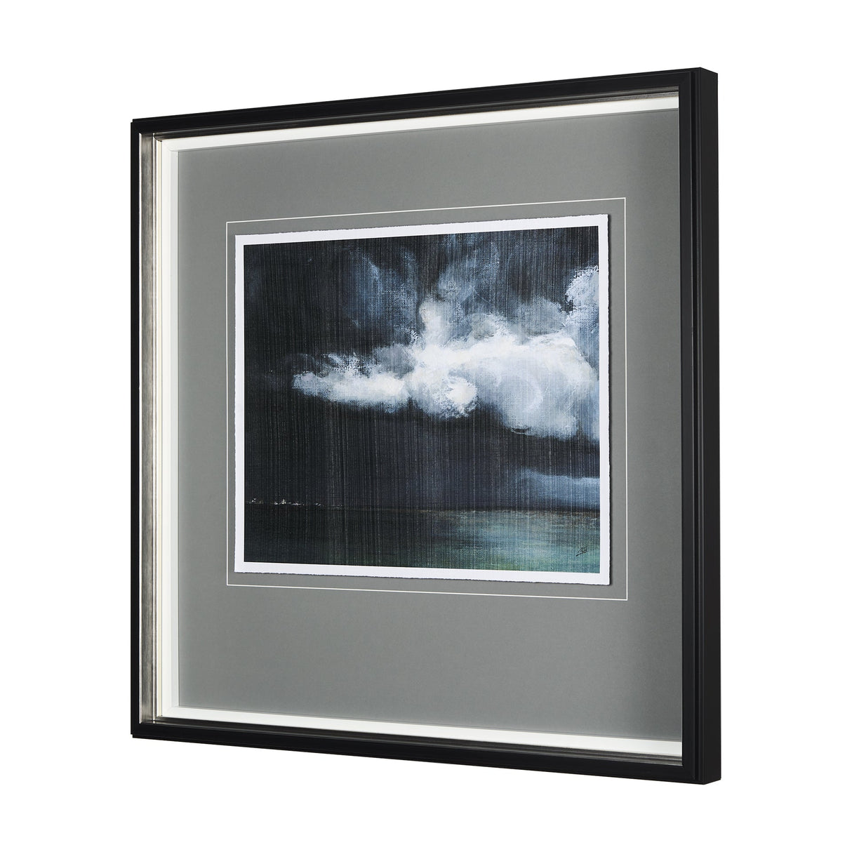 Stormy Skys II by Mercana Studio a Hand Embellished Textured Framed Art Print Matted under Glass by Mercana at Eve Furniture
