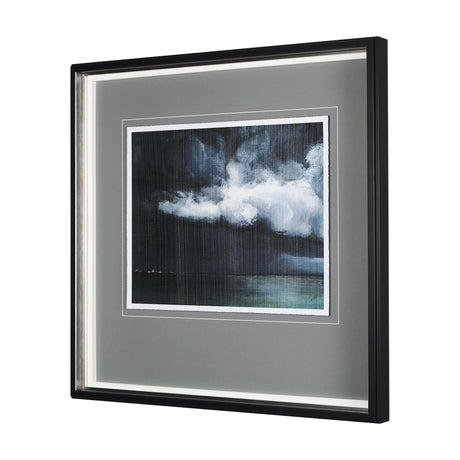 Stormy Skys II by Mercana Studio a Hand Embellished Textured Framed Art Print Matted under Glass by Mercana at Eve Furniture