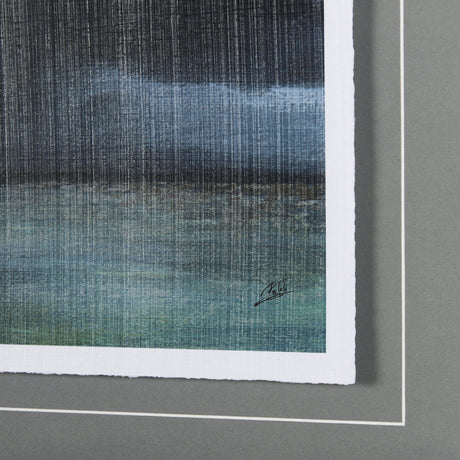 Stormy Skys II by Mercana Studio a Hand Embellished Textured Framed Art Print Matted under Glass by Mercana at Eve Furniture