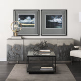 Stormy Skys II by Mercana Studio a Hand Embellished Textured Framed Art Print Matted under Glass by Mercana at Eve Furniture