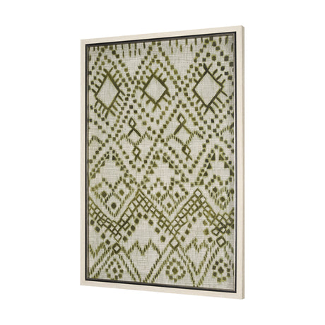 Story Teller II Olive by Mercana Studio a Hand Embelished Textured Framed Art Print by Mercana at Eve Furniture