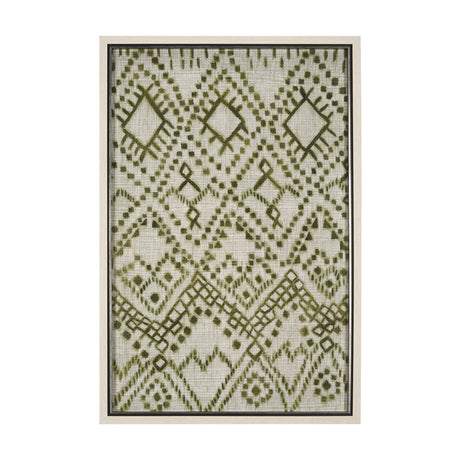 Story Teller II Olive by Mercana Studio a Hand Embelished Textured Framed Art Print by Mercana at Eve Furniture