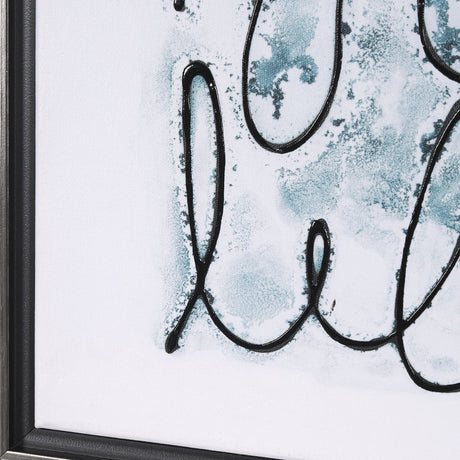 Story Telling by Mercana Studio a Hand Embellished Textured Framed Canvas by Mercana at Eve Furniture