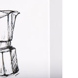 Stove Top Espresso Maker by Mercana Studio a Hand Embellished Textured Canvas by Mercana at Eve Furniture