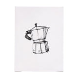 Stove Top Espresso Maker by Mercana Studio a Hand Embellished Textured Canvas by Mercana at Eve Furniture