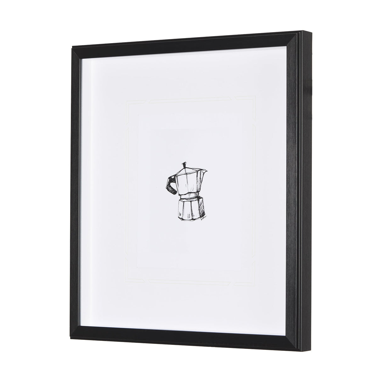 Stove Top Espresso Maker by Simeng a Framed Art Print Matted under Glass by Mercana at Eve Furniture