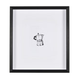 Stove Top Espresso Maker by Simeng a Framed Art Print Matted under Glass by Mercana at Eve Furniture