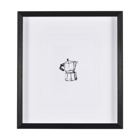 Stove Top Espresso Maker by Simeng a Framed Art Print Matted under Glass by Mercana at Eve Furniture